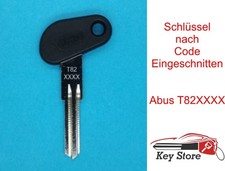 Usado, Schlüssel für ABUS T82 Nachschlüssel Ersatzschlüssel nach Code T82xxxx comprar usado  Enviando para Brazil