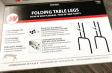 Perna de mesa banquete dobrável Waddell FTL100 (pacote com 2) aço tubular 29 pol. comprar usado  Enviando para Brazil