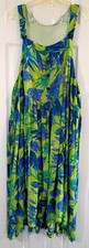 Vestido maxi feminino verde*azul tropical floral - sem mangas - plus size 2x/3x comprar usado Vestido maxi feminino verde*azul tropical floral - sem mangas - plus size 2x/3x comprar usado  Enviando para Brazil