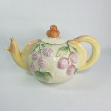 Vintage majolica teapot for sale  YORK