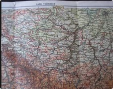 Landkarte thüringen 1940 gebraucht kaufen  Rudolstadt