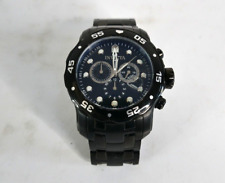 Invicta Pro Diver cronógrafo masculino banhado a íons pretos relógio de aço inoxidável 0076, usado comprar usado  Enviando para Brazil