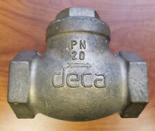 DECA 1,5" VÁLVULA DE RETENÇÃO DE ELEVAÇÃO HORIZONTAL BRONZE NOVA comprar usado  Enviando para Brazil
