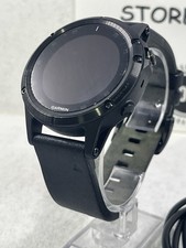 Pulseira de couro Garmin Fenix 5 Plus safira 47mm GPS preta/preta 010-01988-06 comprar usado  Enviando para Brazil