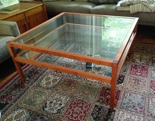 Sofatisch glasplatten holzrahm gebraucht kaufen  Würzburg