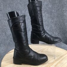 Botas Bastien Femininas 7 Inverno Meia Bezerro Couro Preto Puxador Biqueira Redonda Salto Baixo comprar usado  Enviando para Brazil