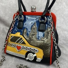 BRIGHTON New York Fashionista City Chic Bolso Táxi Mini Bolsa 3D Rara, usado comprar usado  Enviando para Brazil