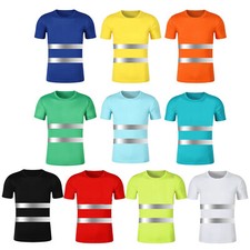 Camisetas masculinas casuais serviço social roupa ativa secagem rápida camiseta jogging comprar usado  Enviando para Brazil