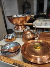  Conjunto de seis itens (utensílios) de cozinha de cobre comprar usado  Enviando para Brazil