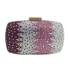 Bolsa de mão feminina de festa noturna de cristal bolsa de casamento clutches de strass, usado comprar usado  Enviando para Brazil