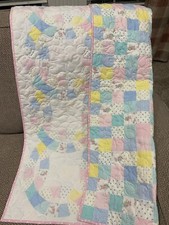 Nova Colcha de Anel de Casamento Duplo para Bebê Menina Blocos Flores Floral Rosa Amarelo Azul comprar usado  Enviando para Brazil