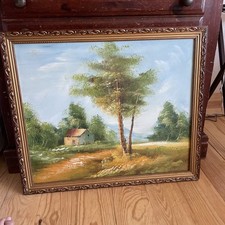 Framed hand painted for sale  Stilwell