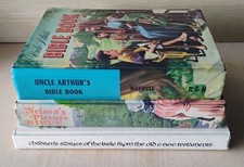 3 children's BIBLE STORIES Uncle Arthur's Bible Book NELSON'S PICTURE BIBLE vg+ comprar usado  Enviando para Brazil