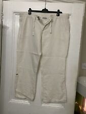 White linen trousers for sale  SEAFORD