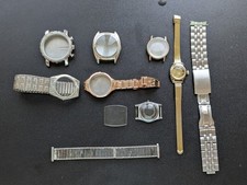 Lote 6 de 6 - Lote de piezas y estuches de reloj aleatorios para reparación + soporte de pinza GRATIS segunda mano  Embacar hacia Mexico