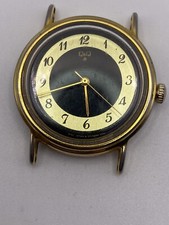 Relógio masculino QQ corda mecânica sem funcionamento ouro japonês 34 mm comprar usado  Enviando para Brazil