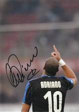 Foto assinada ADRIANO LEITE RIBEIRO A4 Inter de Milão -PROVA EXATA/COA- Brasil comprar usado  Enviando para Brazil