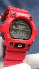 Relógio masculino Casio G-Shock World temporizador mostrador digital pulseira de resina vermelha G7900A comprar usado  Enviando para Brazil