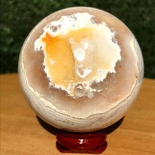 Usado, Bola de quartzo natural ágata louca 260G alta qualidade esfera de cristal espécime comprar usado  Enviando para Brazil