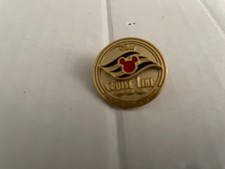 Broche moeda de ouro logotipo onda mágica Walt Disney Cruise Line Discover Unchartered comprar usado Broche moeda de ouro logotipo onda mágica Walt Disney Cruise Line Discover Unchartered comprar usado  Enviando para Brazil