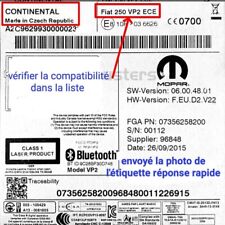 Code radio fiatcontinental d'occasion  Pau