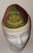 Boné gorro vintage 1955 lembrança infantil da Disneylândia com castelo ESCASSO, usado comprar usado  Enviando para Brazil