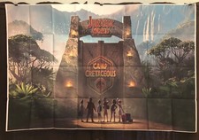 Banner Jurassic World pano de fundo para decoração de festa ou quarto tema dinossauro infantil, usado comprar usado  Enviando para Brazil
