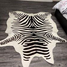 Cowhide rug zebra for sale  Pompano Beach