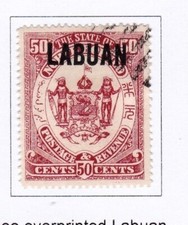 Labuan 1894 50c for sale  LOUGHBOROUGH