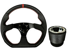 Black 350mm steering for sale  PETERBOROUGH