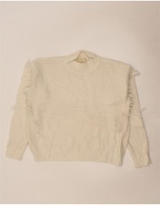 Usado, Suéter feminino Michael Kors gola tartaruga Reino Unido 16 grande off white A102 comprar usado  Enviando para Brazil