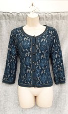 Cardigan teal lace for sale  STOKE-ON-TRENT