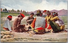 Cartão postal vintage indiano/nativo americano da década de 1910 "Um jogo de pôquer navajo, Arizona", usado comprar usado Cartão postal vintage indiano/nativo americano da década de 1910 "Um jogo de pôquer navajo, Arizona", usado comprar usado  Enviando para Brazil