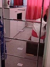 Mirrored glass chest for sale  ELLESMERE PORT
