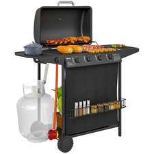 Outsunny black 5burner for sale  GREENFORD