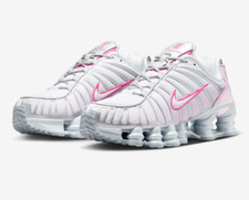 Tênis Nike Shox TL rosa metálico platina picolé rosa feminino tamanho EUA 6 ✅ comprar usado  Enviando para Brazil