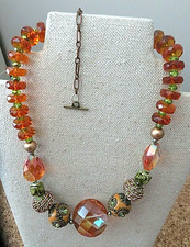 Collar necklace brown for sale  Highland Park