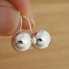 Prata Esterlina 925 Simples 12mm Brincos Pendurados de queda Bola Presente Na Caixa comprar usado  Enviando para Brazil