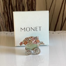 Monet - Carrinho de flores colecionável esmalte lembrança caixa de bugigangas comprar usado  Enviando para Brazil