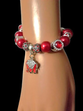 Pulsera estilo europeo Pandora Like Charm con 15 dijes y elefante rojo segunda mano  Embacar hacia Argentina