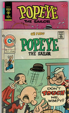 Popeye the Sailor # 142 (5.5) 11/1978 chave de ouro # 131 (5.0) 10/1975 Charlton comprar usado  Enviando para Brazil