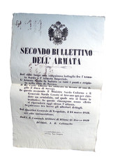 Antico manifesto lombardo usato  Cremona
