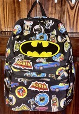 Mochila escolar Batman & Robin DC Comics Batmóvel bolsa livro com suprimentos - preta comprar usado  Enviando para Brazil