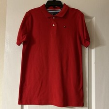 Camisa polo masculina manga curta vermelha infantil/juvenil Tommy Hilfiger tamanho XL nova sem etiquetas * comprar usado  Enviando para Brazil