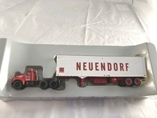 Trator tandem Athearn HO RTR Neuendorf Mack B com reboque de 40', caixa justa, usado comprar usado  Enviando para Brazil