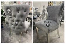 Grey velvet dining for sale  MORPETH