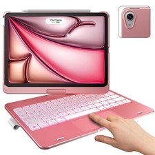 Capa teclado Typecase Touch iPad Air 11” M2 2024 360° rotação retroiluminada rosa comprar usado  Enviando para Brazil