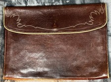 Bolsa de couro genuíno marrom fólio ocidental estojo capa acessório 16" x 11,5", usado comprar usado Bolsa de couro genuíno marrom fólio ocidental estojo capa acessório 16" x 11,5", usado comprar usado  Enviando para Brazil