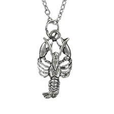 Lobster necklace pewter for sale  Loudon