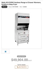 Wells ventless hood for sale  North Hollywood